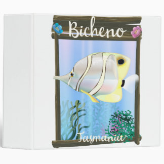 Bicheno Tasmania vintage travel poster Binder