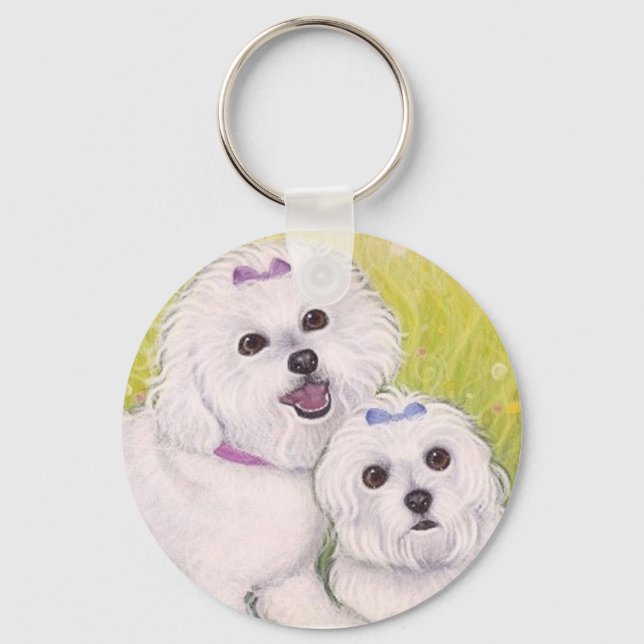 Bichon Bichon Bébés porte-clés (Recto)