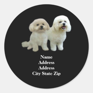 Bichon Buddies Address Label