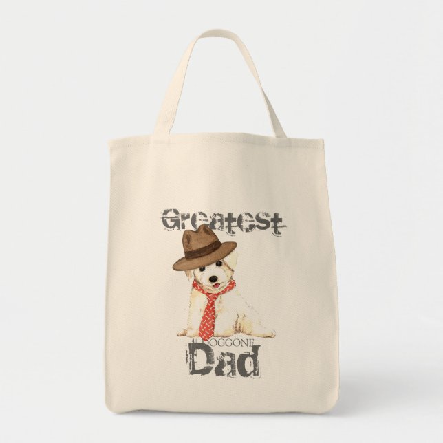 Bichon Dad Tote Bag (Front)