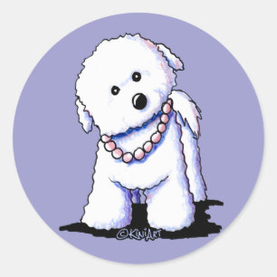Bichon Dans Des Stickers Perles