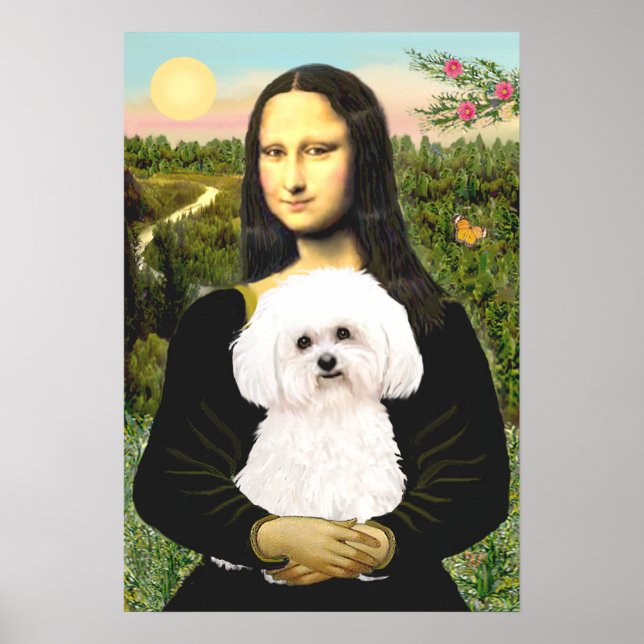 Bichon Frise 2R - Mona Lisa Poster (Front)