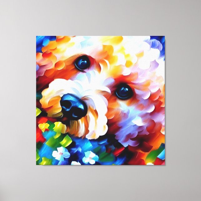 Bichon Frise - 40x40 Canvas Print (Front)