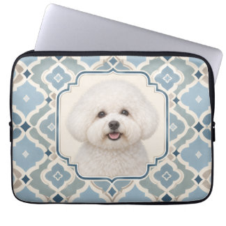 Bichon Frise Art Deco Laptop Sleeve