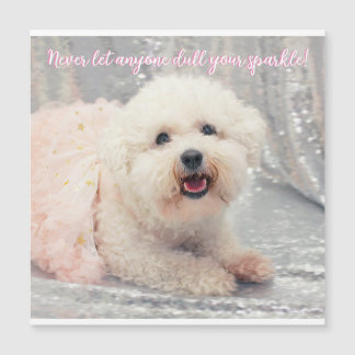 Bichon Frise Ballerina Christmas Positive vibes 