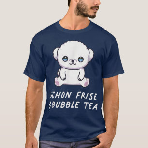 Bichon Frise & Bubble Tea Kawaii Cute Anime Dog Lo T-Shirt