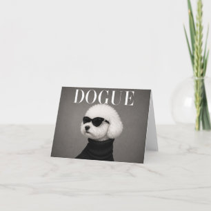 Bichon Frise Chic Dog Portrait Thank You Cards