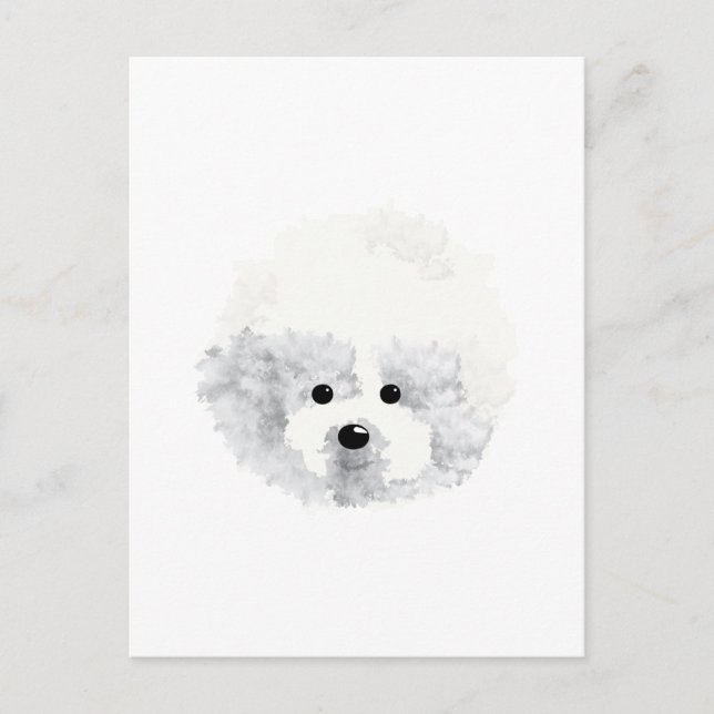 Bichon Frise chien Carte de remerciements (Devant)