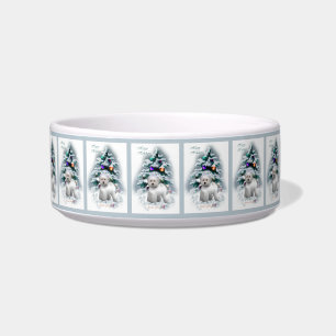 Bichon Frise Christmas Bowl
