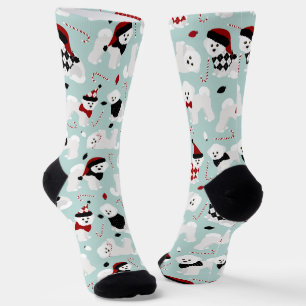 Bichon Frise Christmas Socks