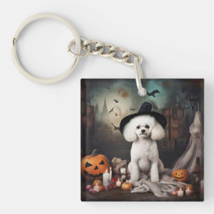 Bichon Frise Citrouilles Halloween effrayant