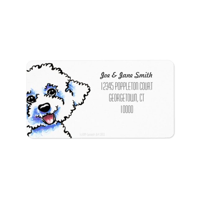 Bichon Frise Custom Colour Label (Front)