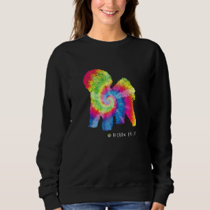 Bichon Frise Cute Puppy Pet Dog Owner Hippy Tie Dy Sweatshirt