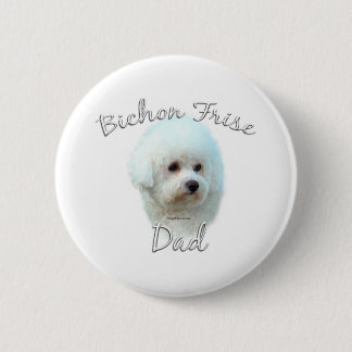 Bichon Frise Dad 2 Inch Round Button