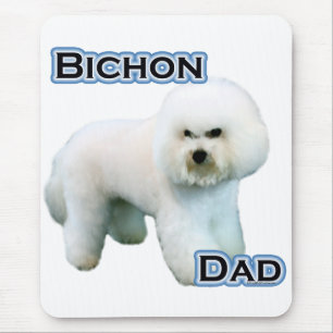 Bichon Frise Dad 4 Mouse Pad