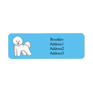 Bichon frise dog dessin animé