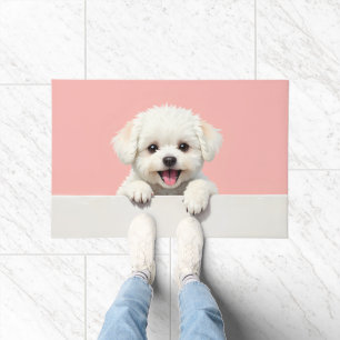 Bichon Frise Dog Doormat Art