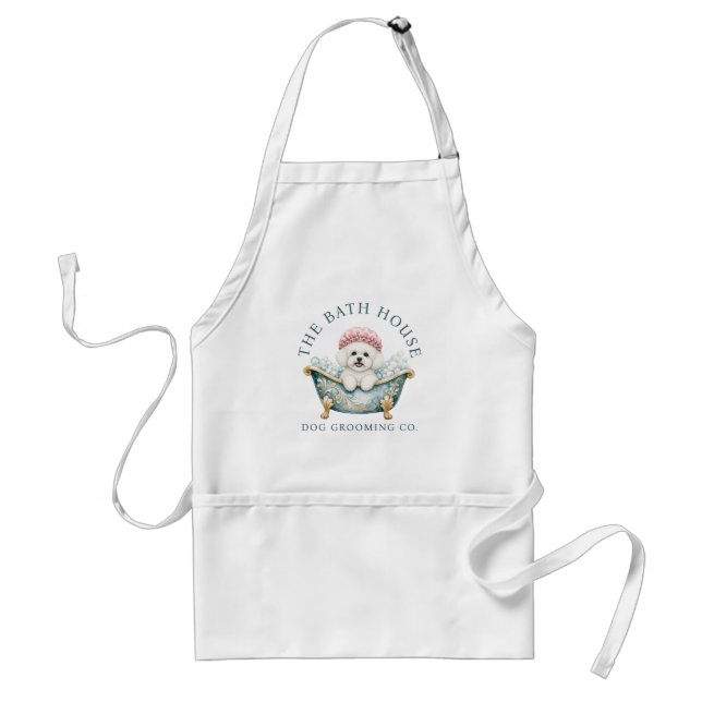 Bichon Frise Dog Grooming Apron | Standard (Front)