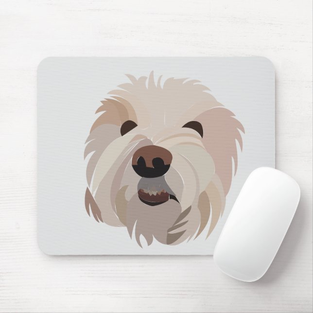 Bichon Frise Dog Lover Bichon Frise Mouse Pad (With Mouse)