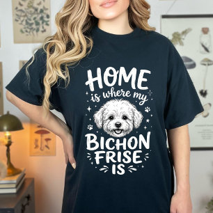 Bichon Frise Dog Lover Cute Owner Humour Funny Des T-Shirt