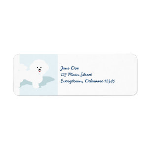 Bichon Frise Dog Mailing Labels