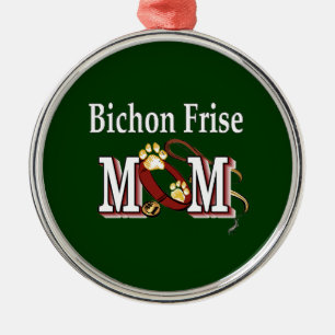 Bichon Frise Dog MOM Metal Ornament