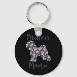 Bichon-frise Dog Mom Shirt Lover Mama Mothers Day Keychain