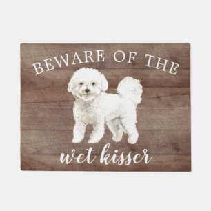 Bichon Frise Dog Personalized Door Mat