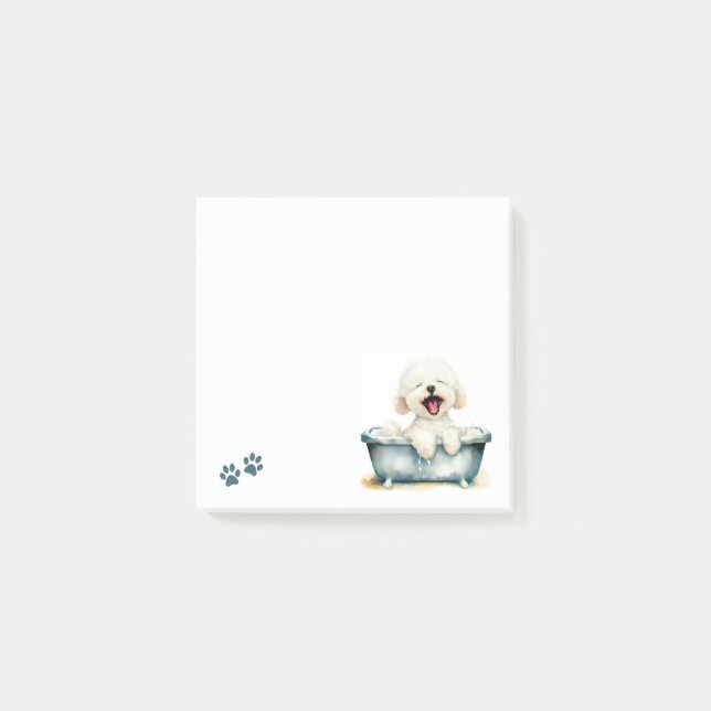 Bichon Frise Dog Post-it Notes (Front)
