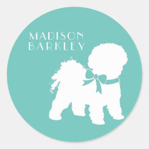 Bichon Frise Dog Puppy Classic Round Sticker