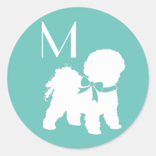 Bichon Frise Dog Puppy Classic Round Sticker