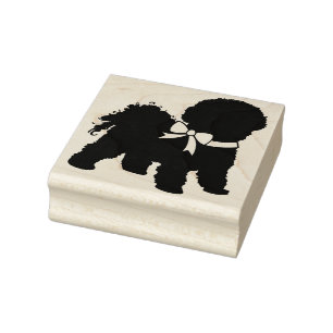 Bichon Frise Dog Puppy Rubber Stamp