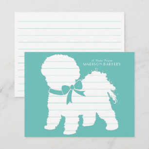 Bichon Frise Dog Puppy Thank You Card