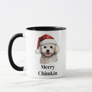 Bichon Frisé Dog Santa Hat Christmas Mug