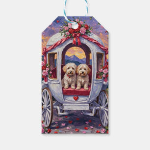 Bichon Frise Dog Valentine's Day Gift Tags