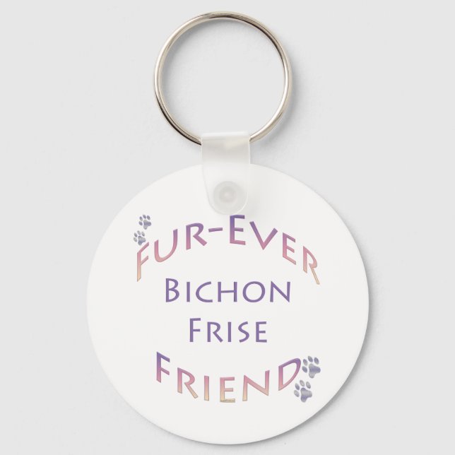 Bichon Frise Furever Keychain (Front)
