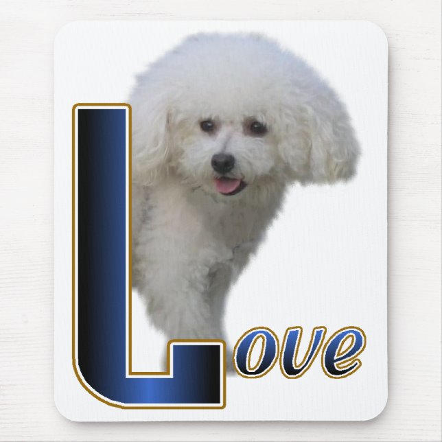Bichon Frise Gifts Mouse Pad (Front)