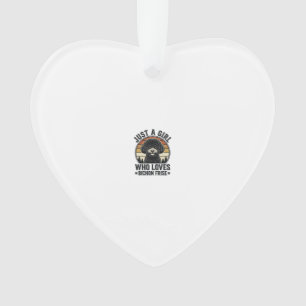 Bichon Frise Girl Vintage Dog Lover Shirt_1 Ornament
