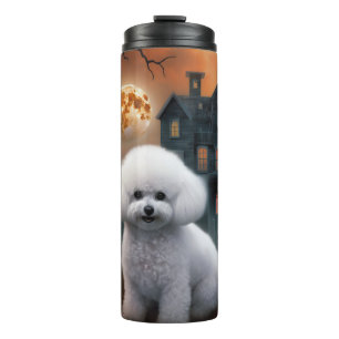 Bichon Frise Halloween Scary  Thermal Tumbler