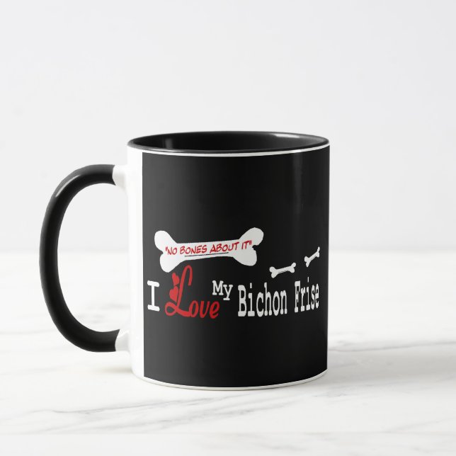 Bichon Frise (I Love) Mug (Gauche)