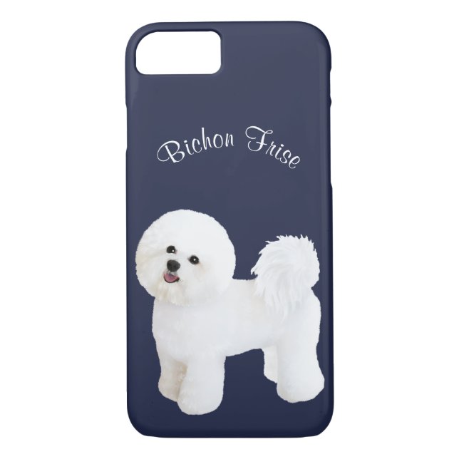 Bichon Frise Illustrated Cell Phone Case (Back)