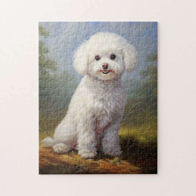 Bichon Frisé Jigsaw Puzzle (Vertical)