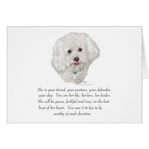 Bichon Frise Keepsake FEMALE