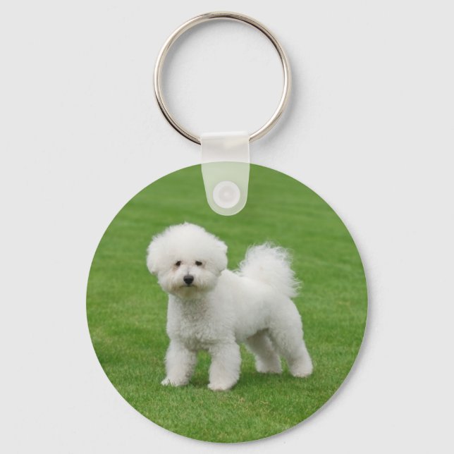 Bichon Frise Keychain (Front)