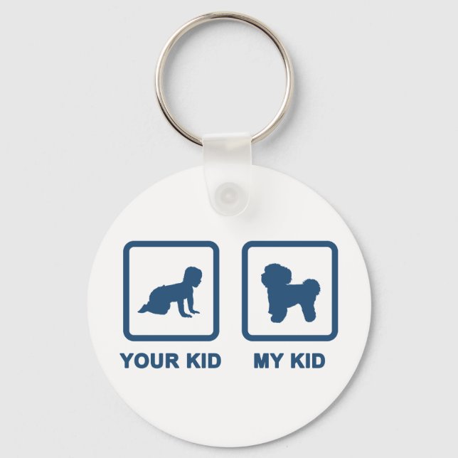 Bichon Frise Keychain (Front)