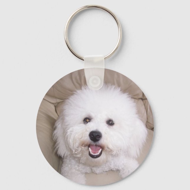 Bichon Frise Keychain (Front)