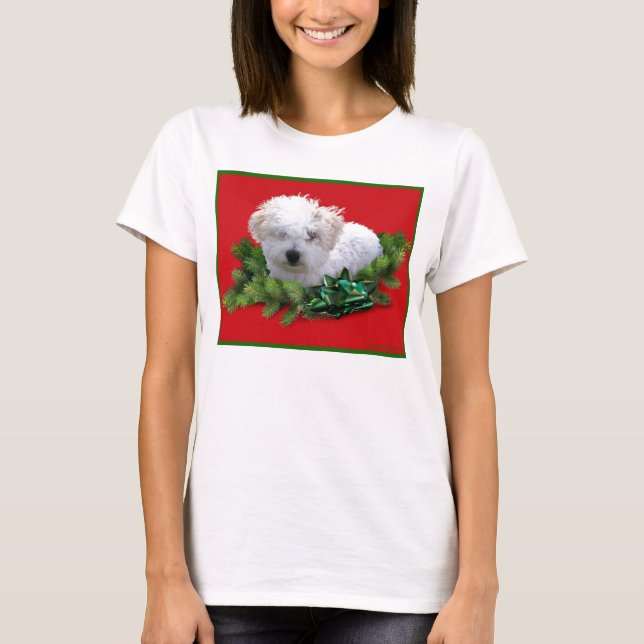 Bichon Frise Ladies Tom T-Shirt (Front)