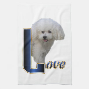 Bichon Frise Love Kitchen Towel