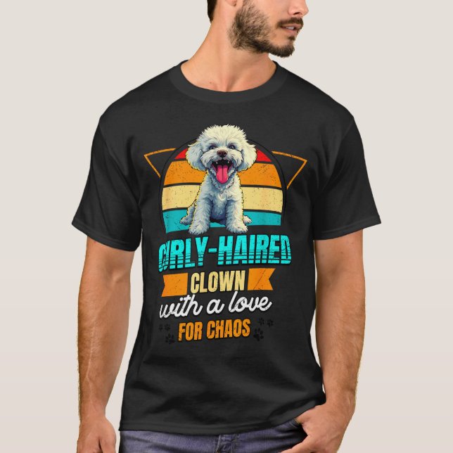 Bichon Frise Lover Funny Bichon Frise Retro  T-Shirt (Front)