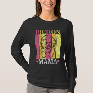 Bichon Frise Mama Dog Dog Breeder Puppy Paw Love T-Shirt